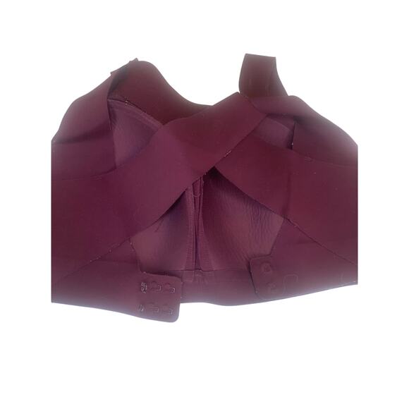 Lululemon Crossback Sports Bra Burgundy M Wireless Soft Support - Picture 6 of 7
